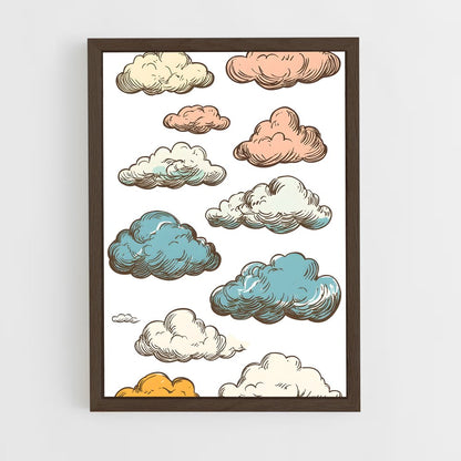 ap-cloud patterns-7 cadre Bois foncé