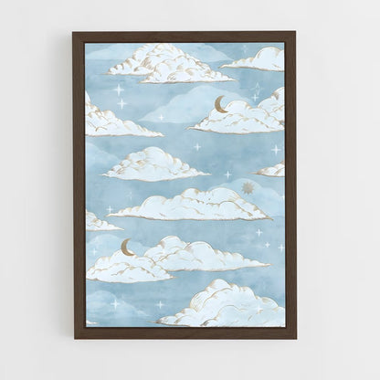ap-cloud patterns-8 cadre Bois foncé