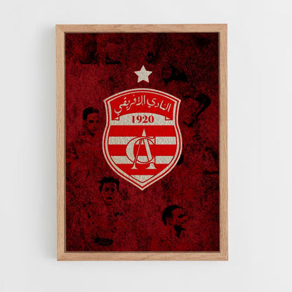 ap-club africain-3 cadre Bois clair
