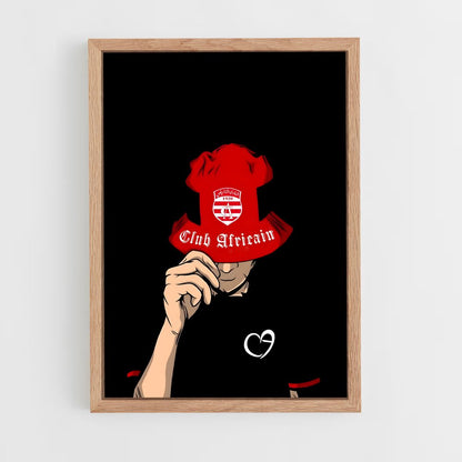 ap-club africain-5 cadre Bois clair