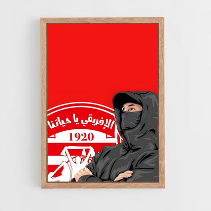 ap-club africain-6 cadre Bois clair