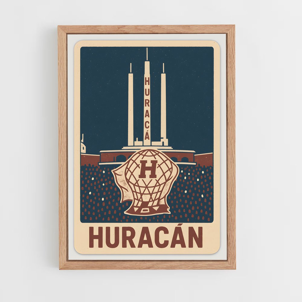 ap-club atletico huracan-1 cadre Bois clair