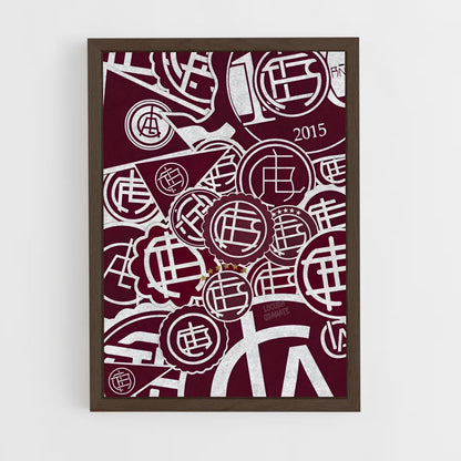ap-club atletico lanus-2 cadre Bois foncé