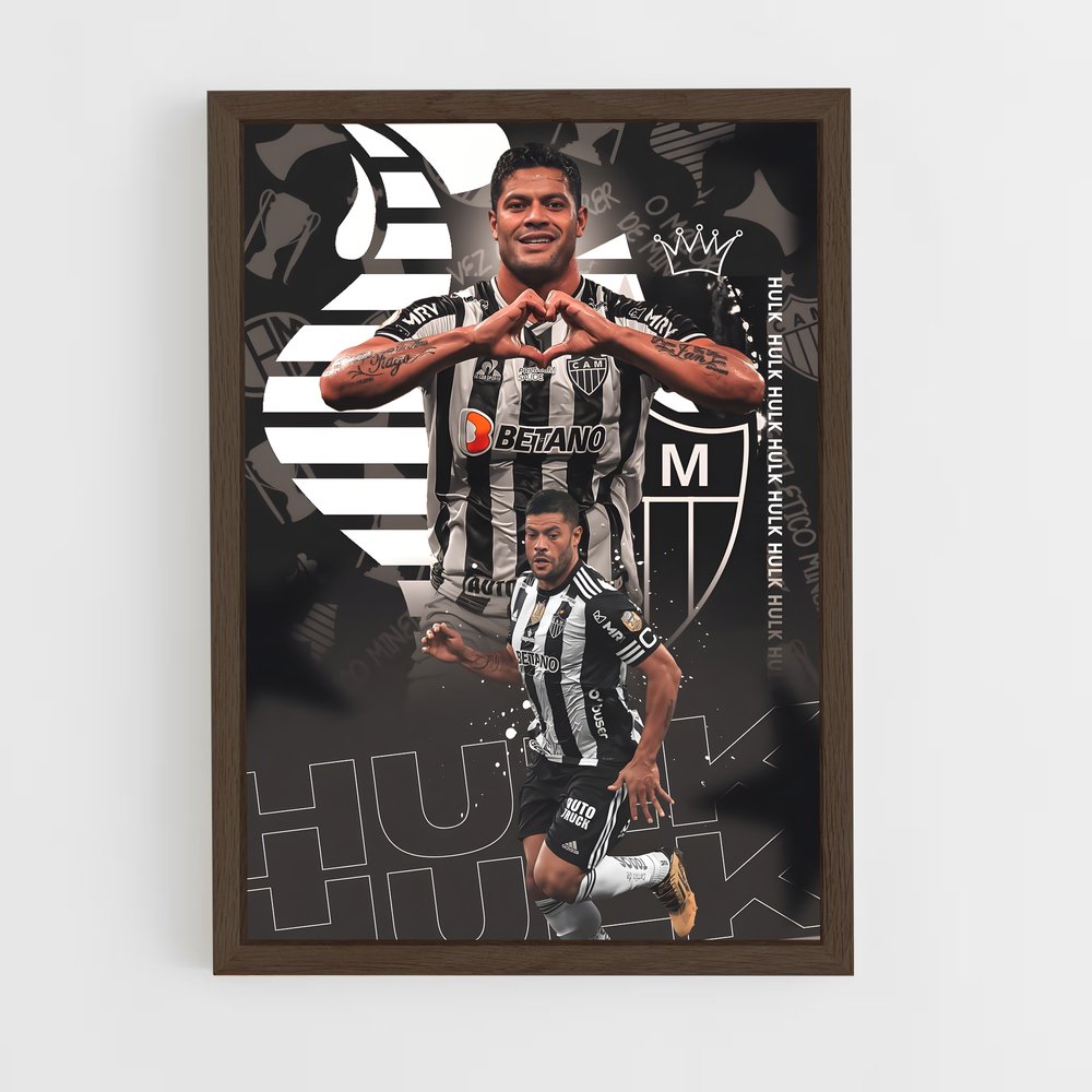 ap-club atletico mineiro-6 cadre Bois foncé