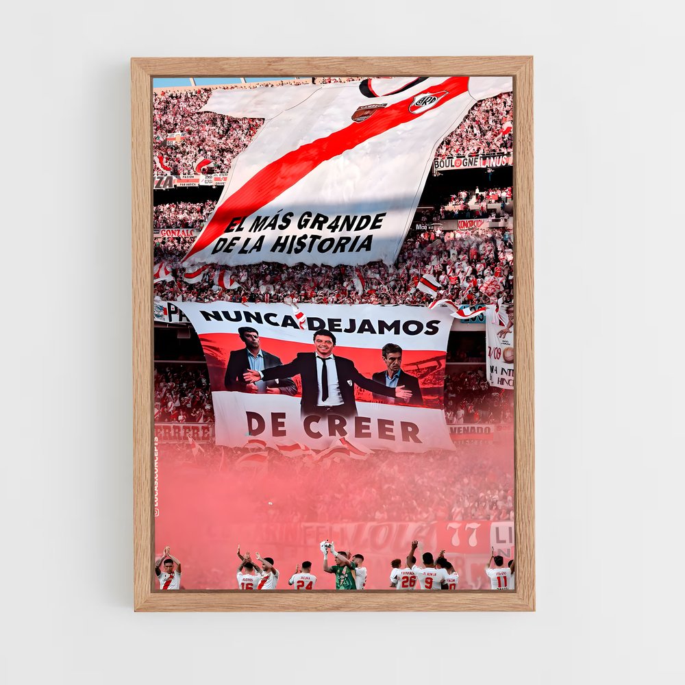 ap-club atletico river plate-6 cadre Bois clair