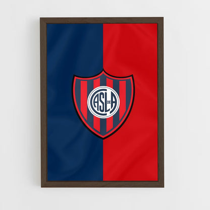 ap-club atletico san lorenzo-6 cadre Bois foncé