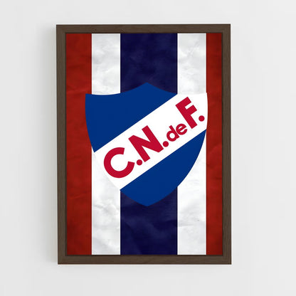 ap-club nacional de football-8 cadre Bois foncé