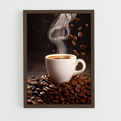 ap-coffee beans-10 cadre Bois foncé