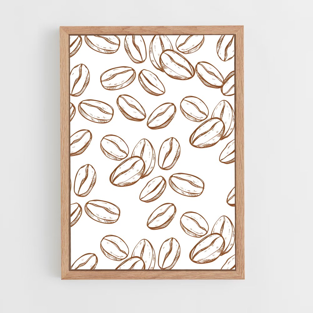 ap-coffee beans-11 cadre Bois clair