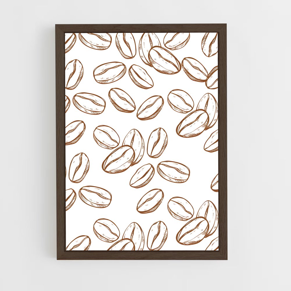 ap-coffee beans-11 cadre Bois foncé