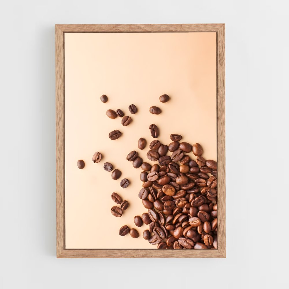 ap-coffee beans-13 cadre Bois clair
