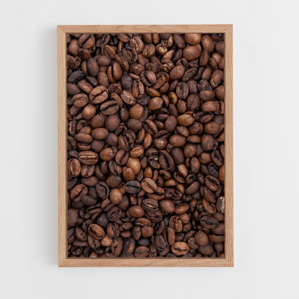ap-coffee beans-14 cadre Bois clair
