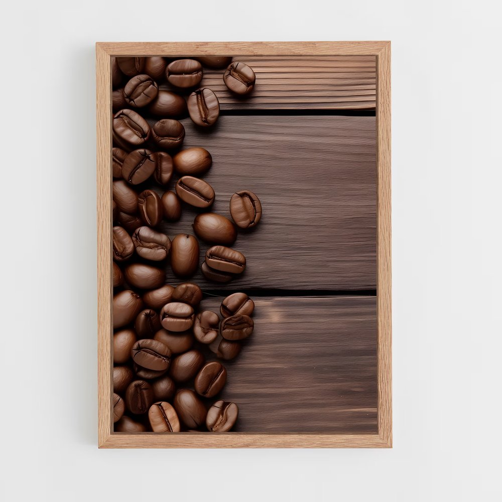 ap-coffee beans-15 cadre Bois clair