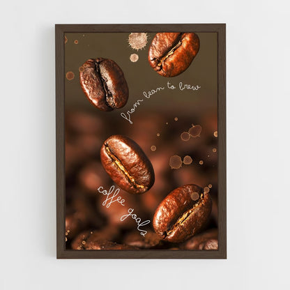ap-coffee beans-4 cadre Bois foncé