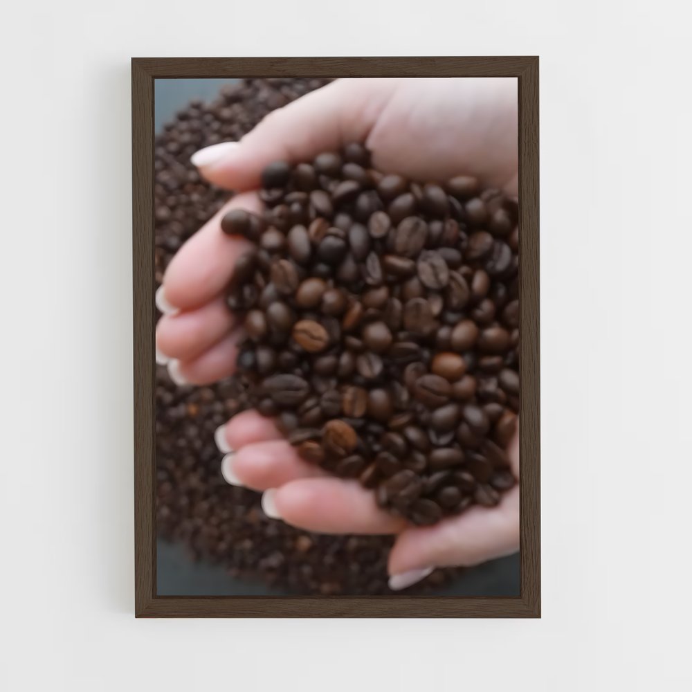 ap-coffee beans-6 cadre Bois foncé
