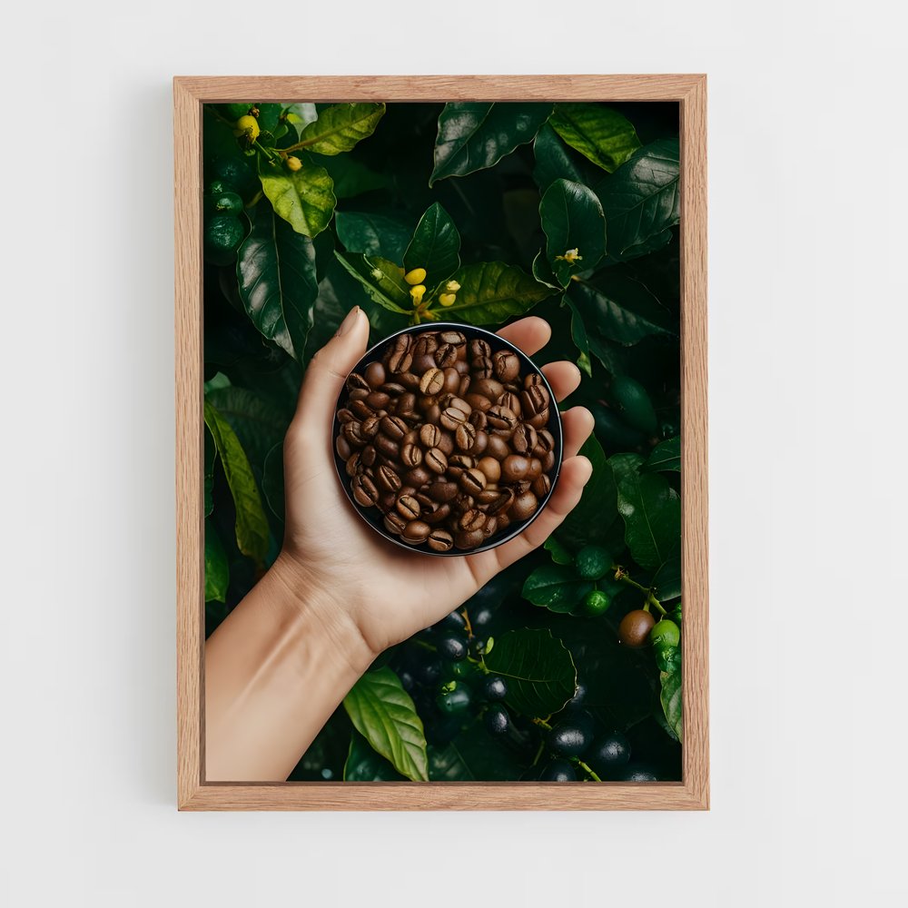 ap-coffee beans-7 cadre Bois clair