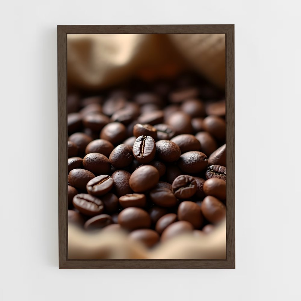 ap-coffee beans-8 cadre Bois foncé