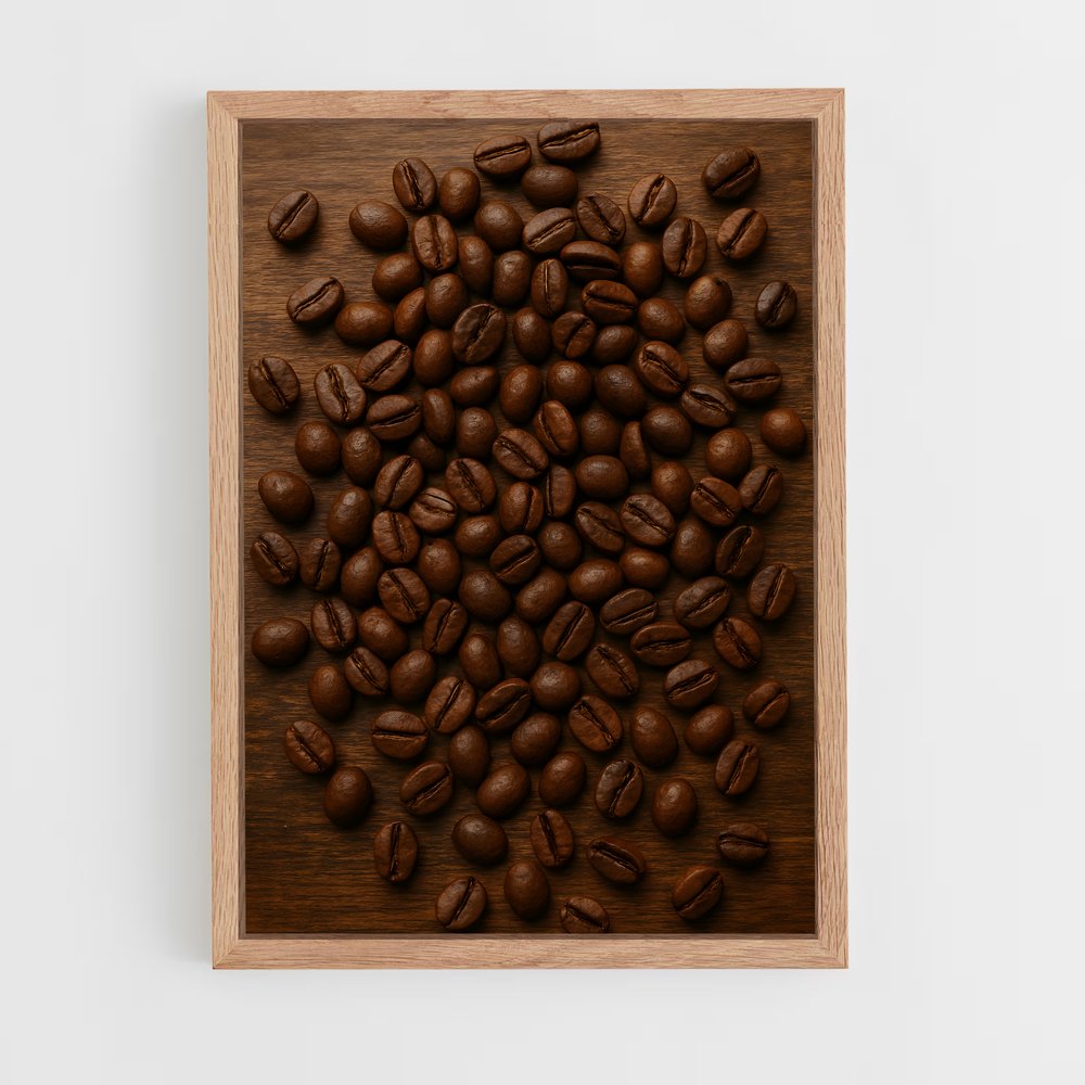 ap-coffee beans-9 cadre Bois clair
