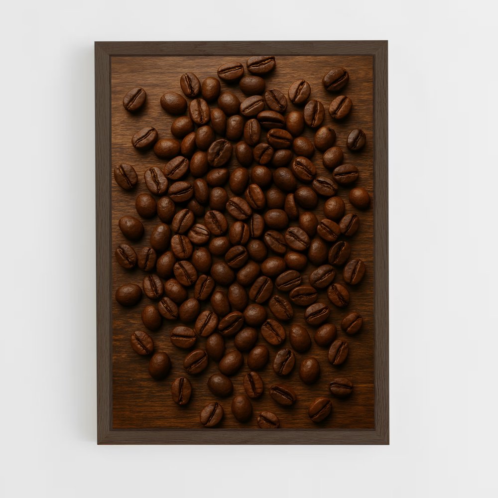 ap-coffee beans-9 cadre Bois foncé