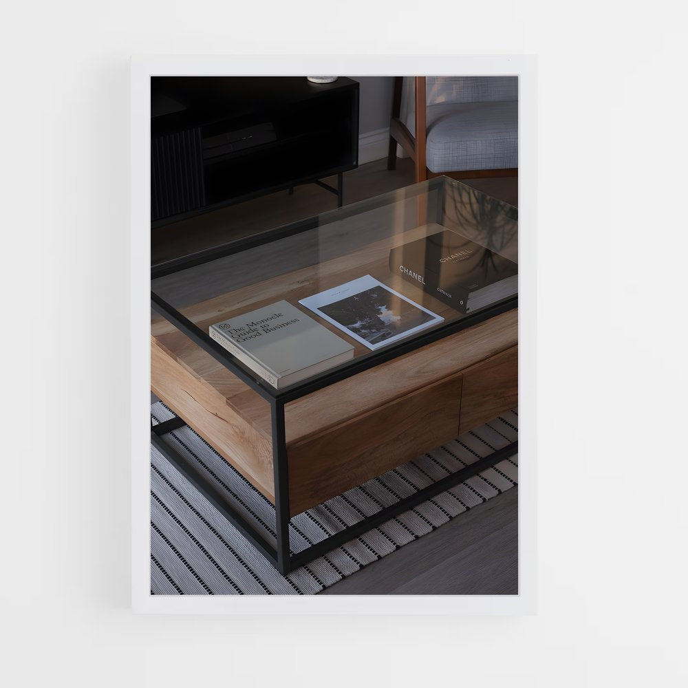 ap-coffee table-1 cadre Blanc