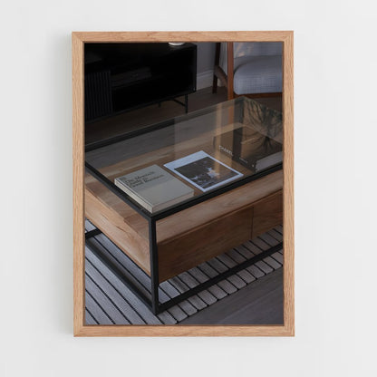 ap-coffee table-1 cadre Bois clair