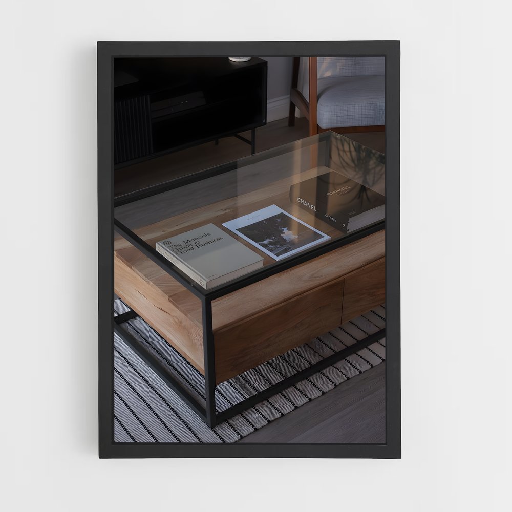 ap-coffee table-1 cadre Noir