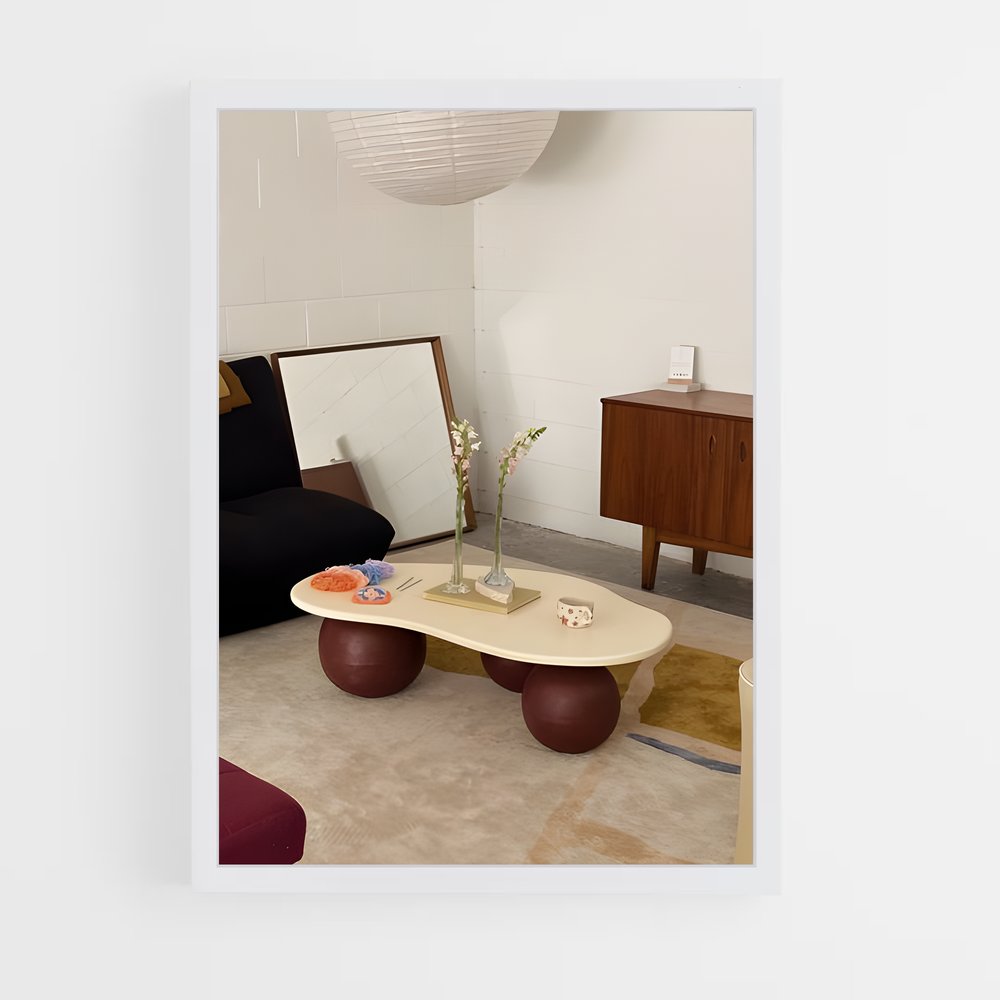 ap-coffee table-3 cadre Blanc