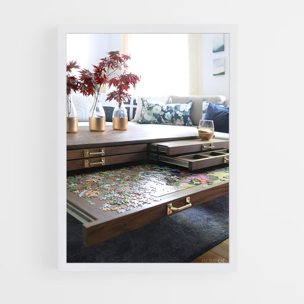 ap-coffee table-4 cadre Blanc