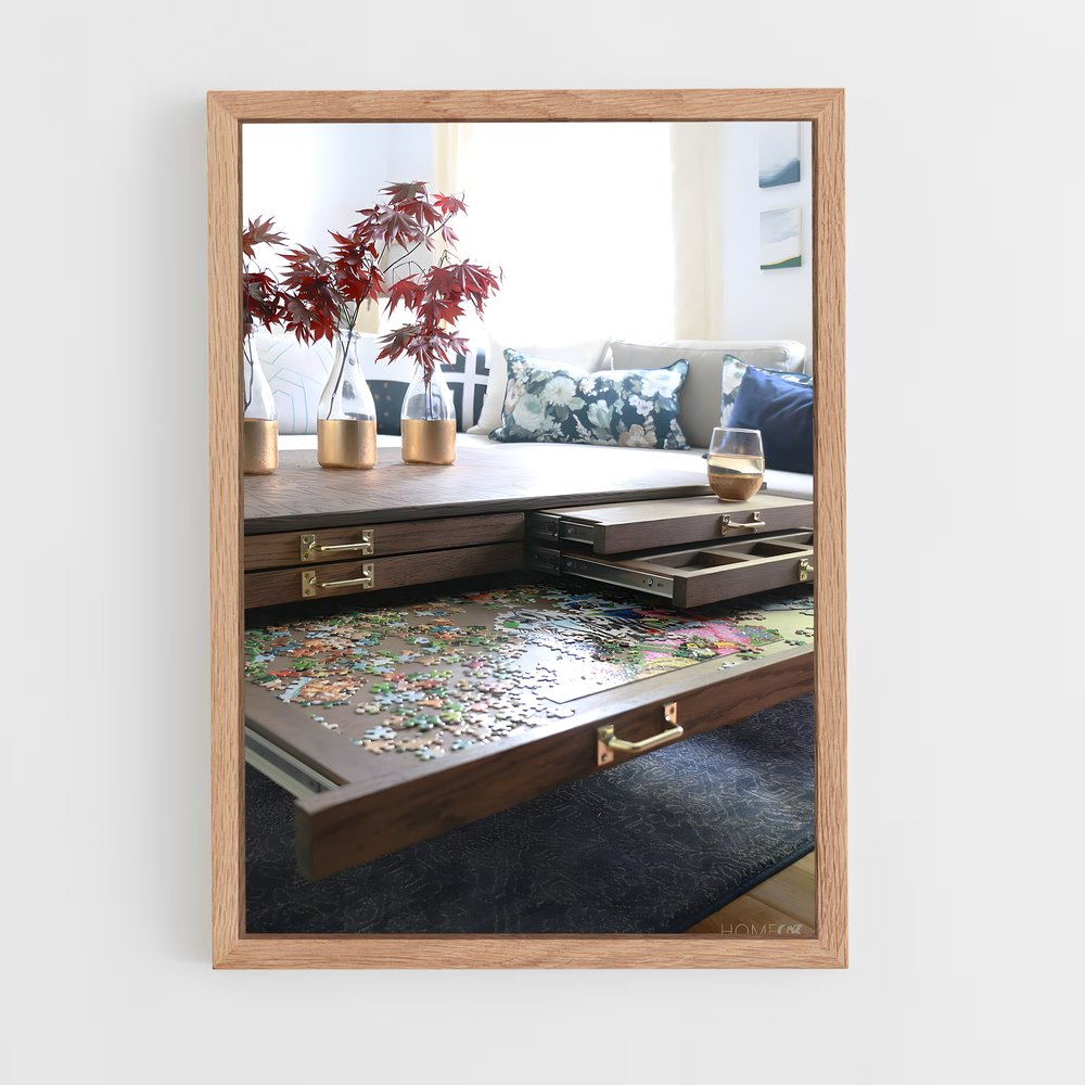 ap-coffee table-4 cadre Bois clair