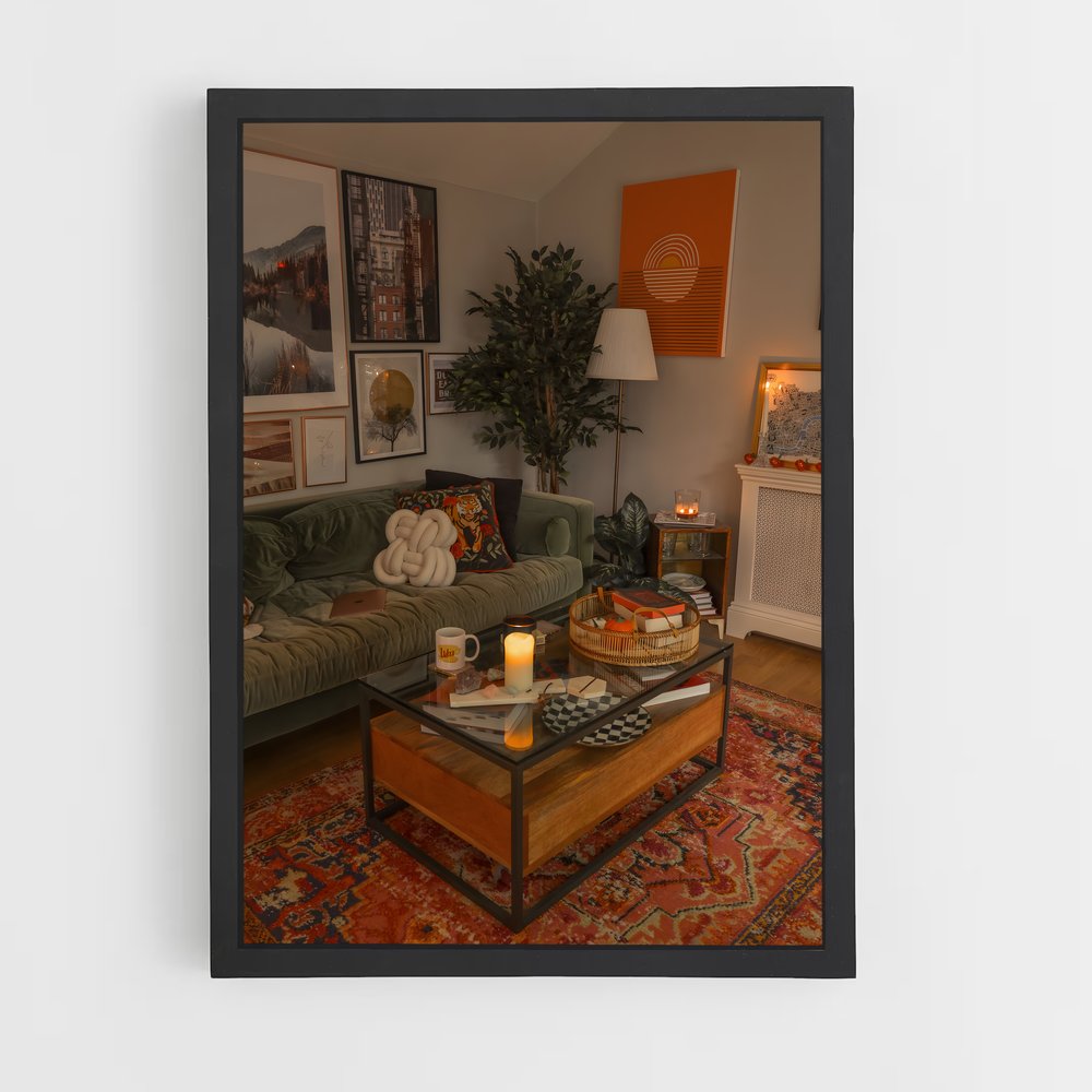 ap-coffee table-6 cadre Noir