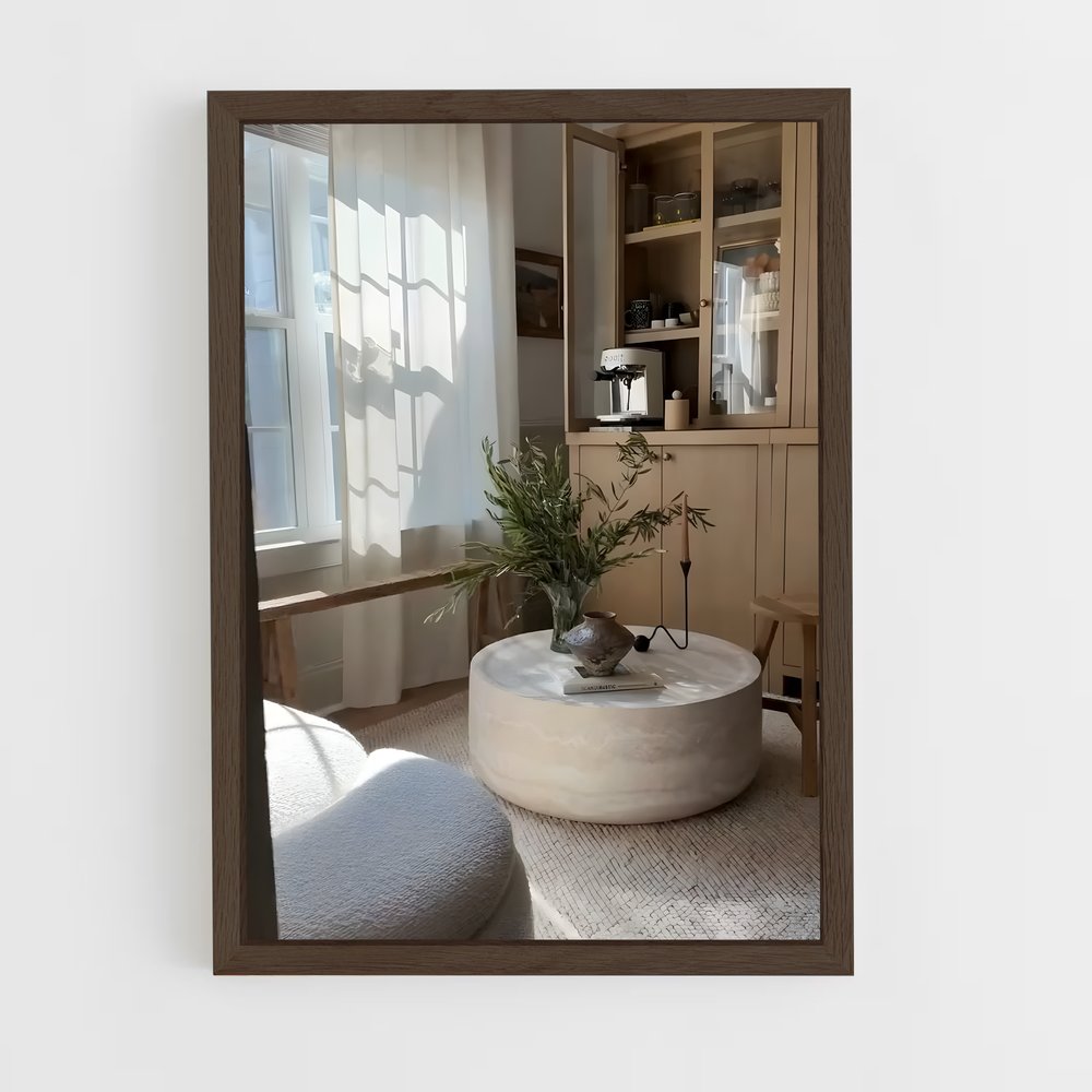 ap-coffee table-7 cadre Bois foncé