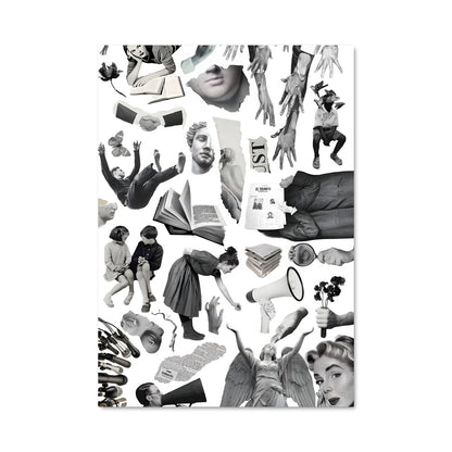 Poster Visages en Noir et Blanc