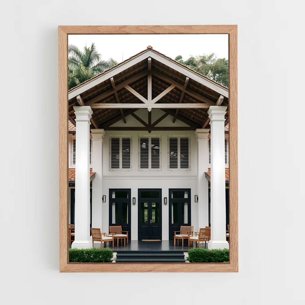 ap-colonial architecture-1 cadre Bois clair
