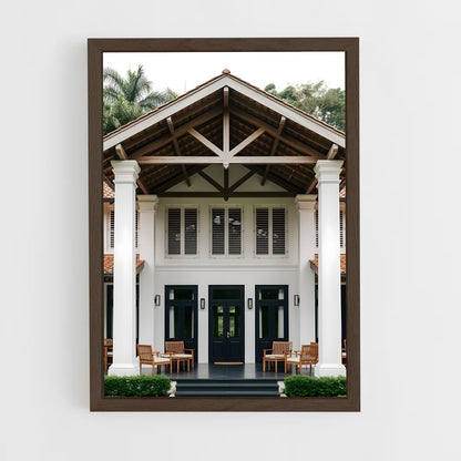 ap-colonial architecture-1 cadre Bois foncé