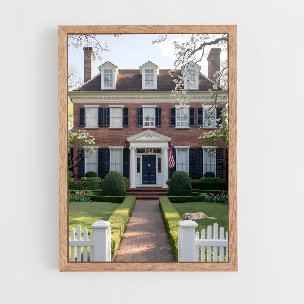 ap-colonial architecture-3 cadre Bois clair