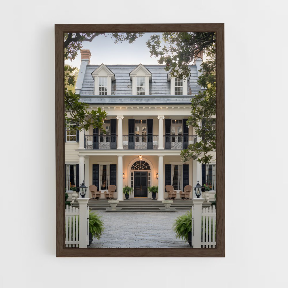 ap-colonial architecture-5 cadre Bois foncé