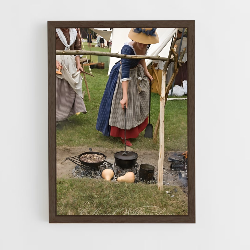 ap-colonial era-1 cadre Bois foncé