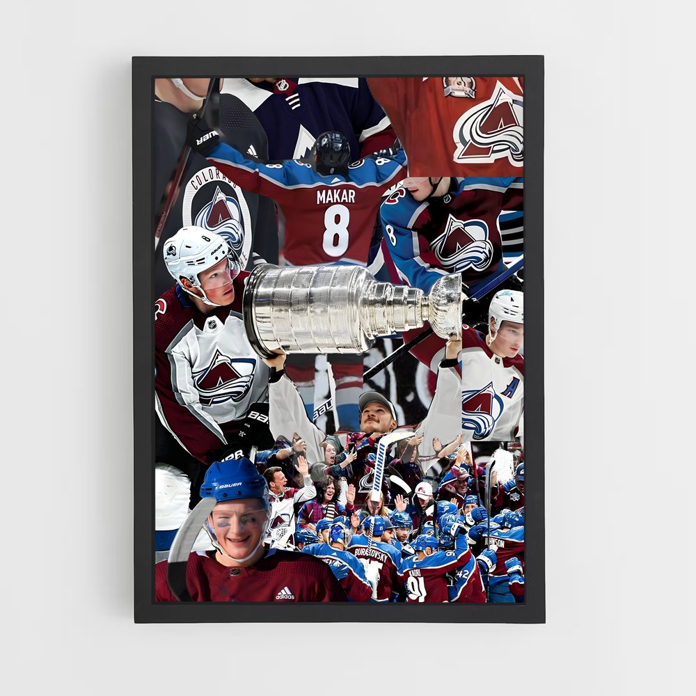 ap-colorado avalanche-16 cadre Noir