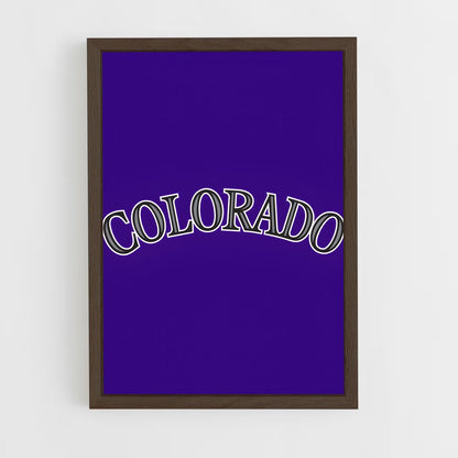 ap-colorado rockies-4 cadre Bois foncé