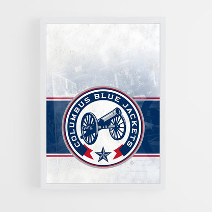 ap-columbus blue jackets-10 cadre Blanc