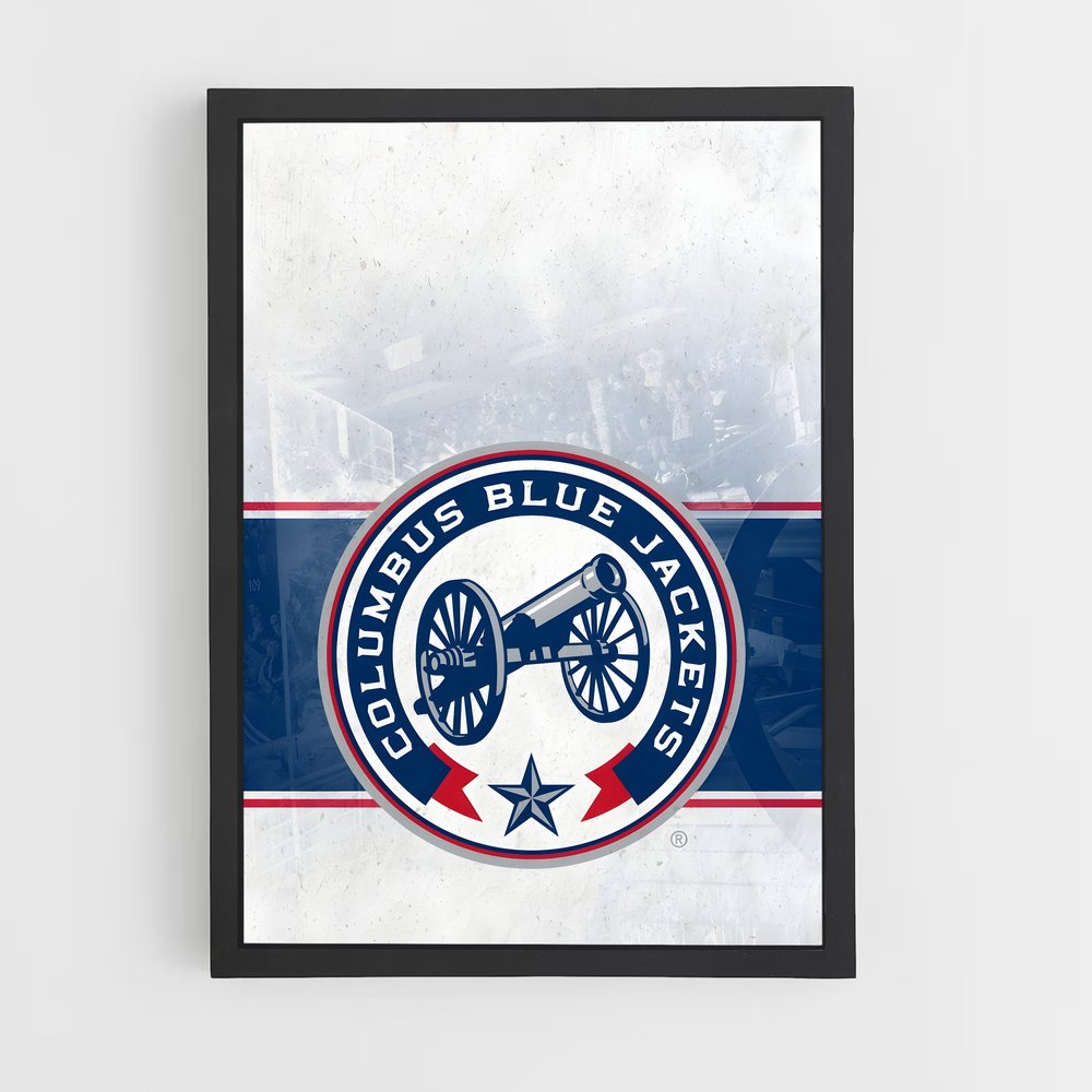 ap-columbus blue jackets-10 cadre Noir