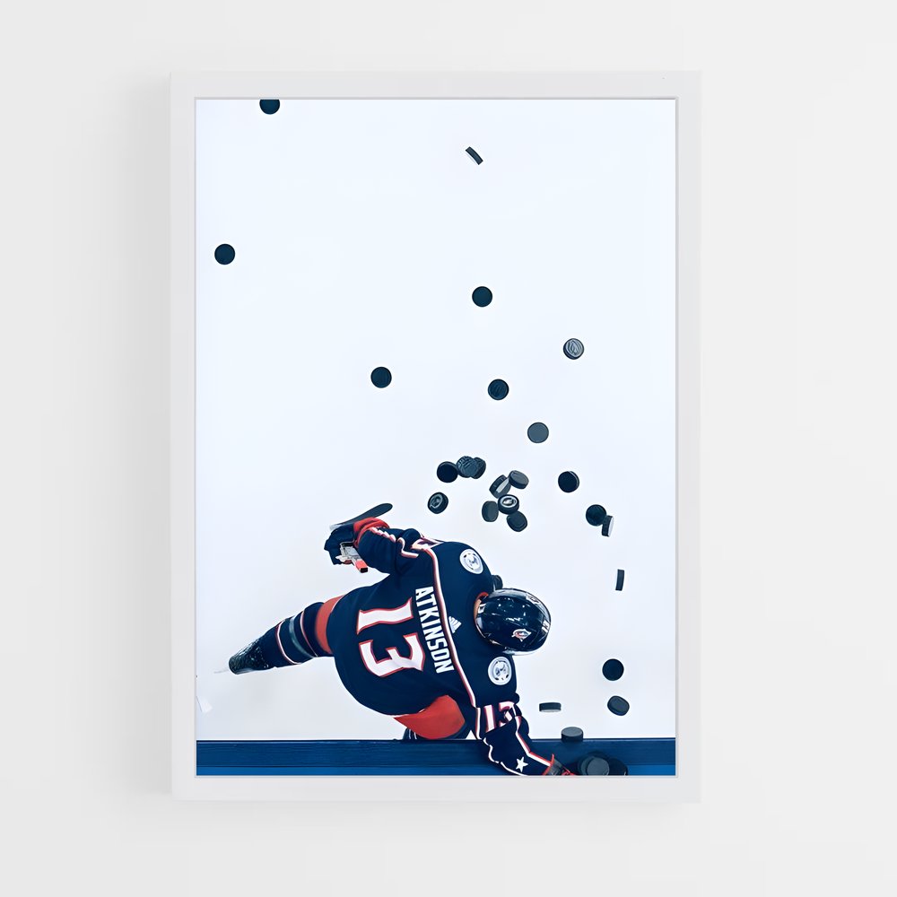 ap-columbus blue jackets-9 cadre Blanc