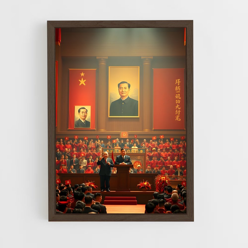 ap-communist party china-1 cadre Bois foncé
