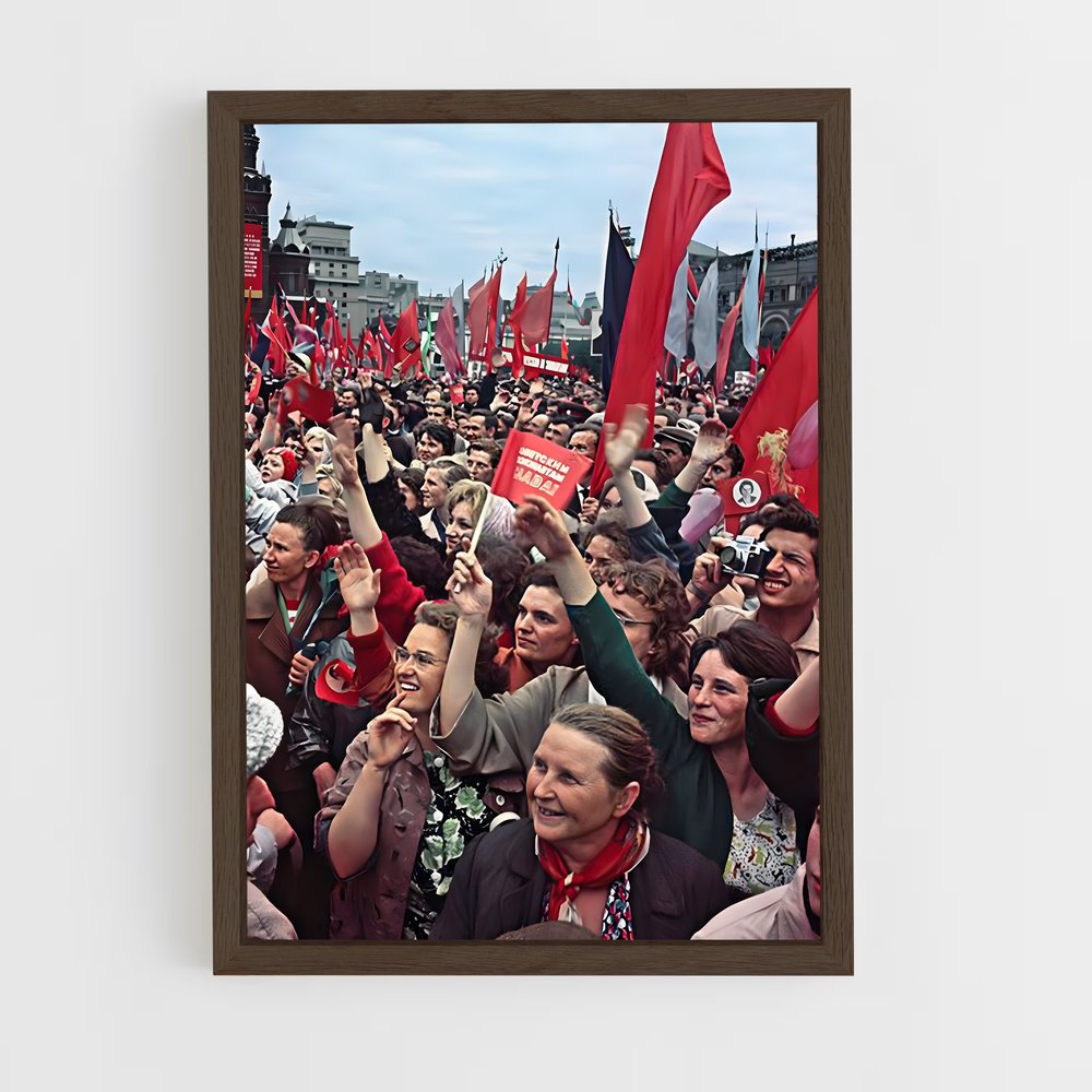 ap-communist party russia-4 cadre Bois foncé