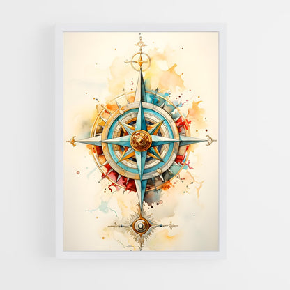 ap-compass rose-2 cadre Blanc
