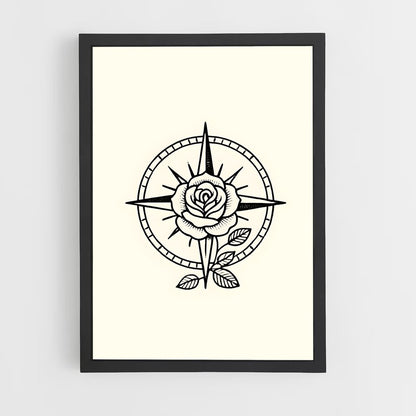 ap-compass rose-3 cadre Noir