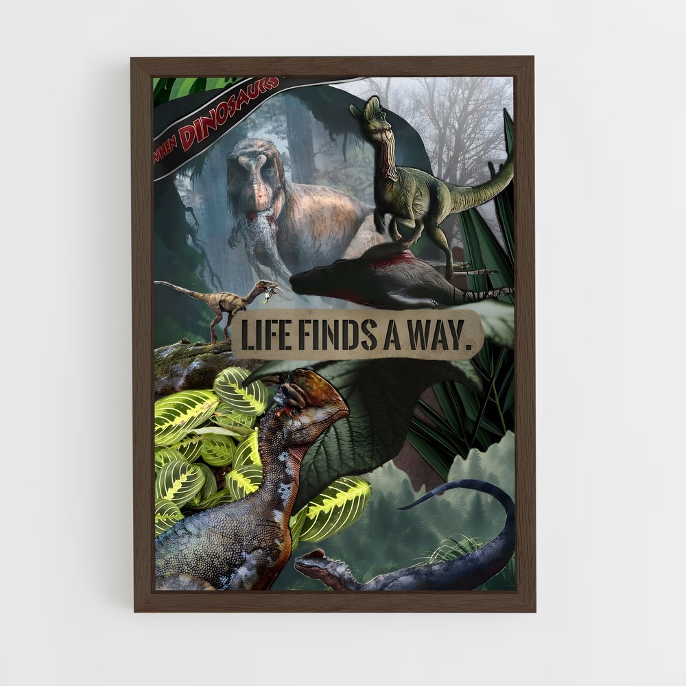 ap-compsognathus-1 cadre Bois foncé