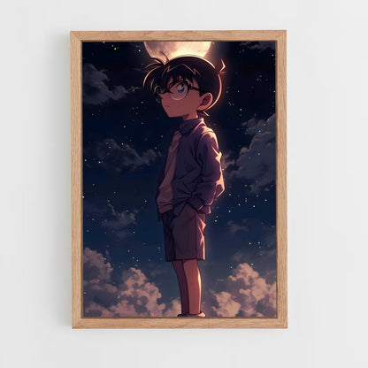 ap-conan edogawa-1 cadre Bois clair