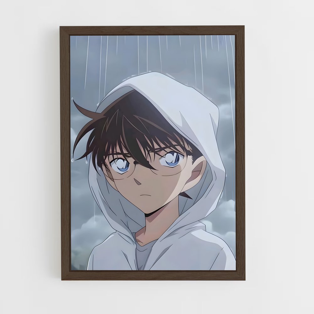 ap-conan edogawa-4 cadre Bois foncé