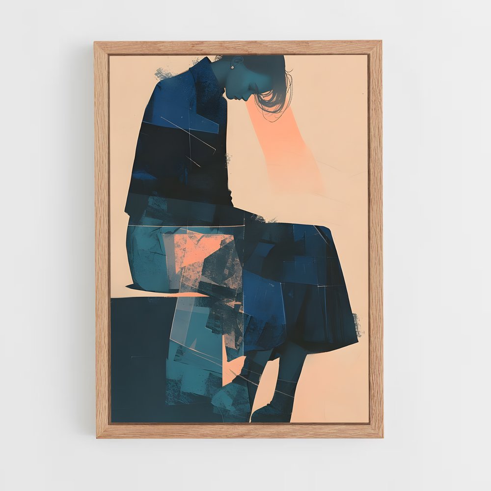 ap-conceptual art-8 cadre Bois clair